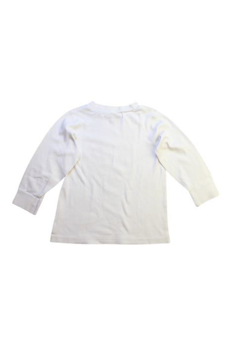 A White Long Sleeve T Shirts from Mides in size 5T for boy. (Back View)