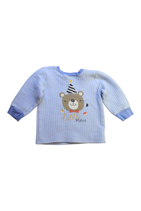 A Blue Long Sleeve Tops from Mides in size 5T for boy. (Front View)