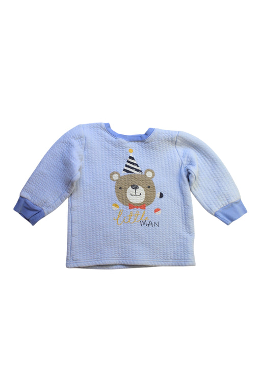 A Blue Long Sleeve Tops from Mides in size 5T for boy. (Front View)
