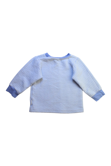 A Blue Long Sleeve Tops from Mides in size 5T for boy. (Back View)