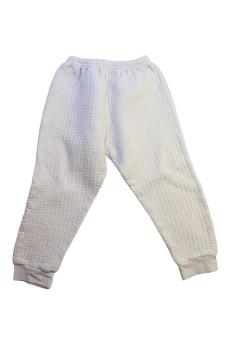 A White Sweatpants from Mides in size 5T for boy. (Back View)