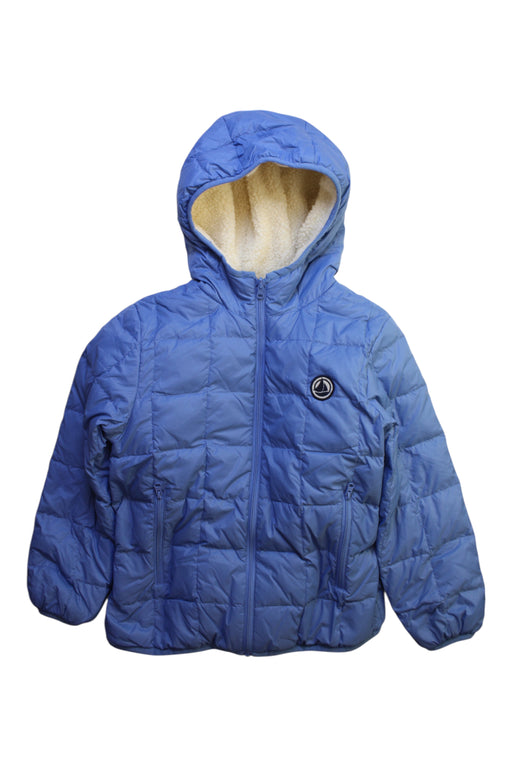 A Blue Puffer/Quilted Coats & Outerwear from Petit Bateau in size 5T for boy. (Front View)