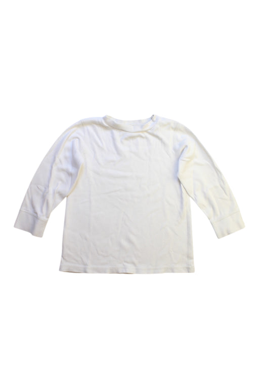 A White Long Sleeve T Shirts from Mides in size 5T for boy. (Front View)