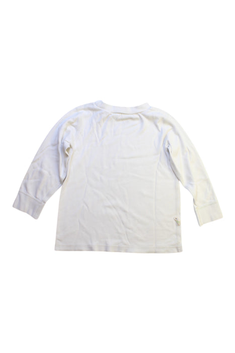 A White Long Sleeve T Shirts from Mides in size 5T for boy. (Back View)