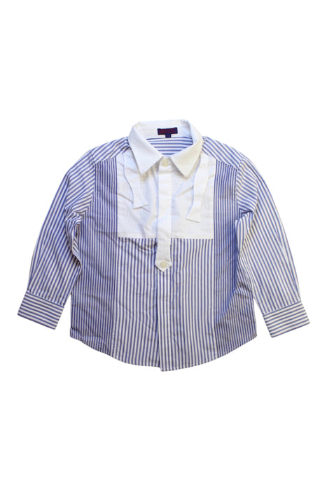 A Blue Long Sleeve Shirts from Nicholas & Bears in size 4T for boy. (Front View)