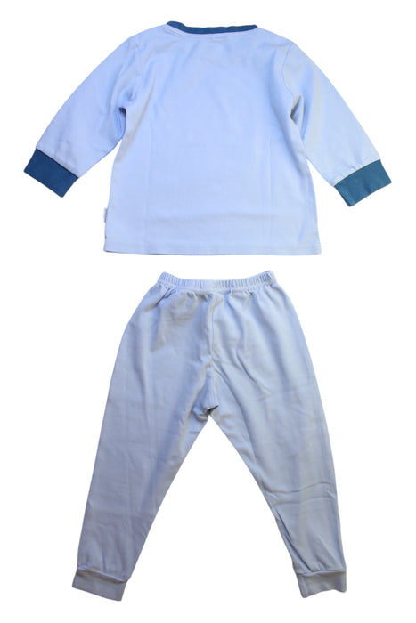 A Blue Pyjama Sets from Mides in size 5T for boy. (Back View)