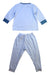 A Blue Pyjama Sets from Mides in size 5T for boy. (Back View)