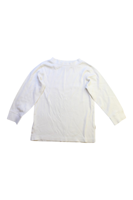A White Long Sleeve Tops from Mides in size 5T for neutral. (Front View)