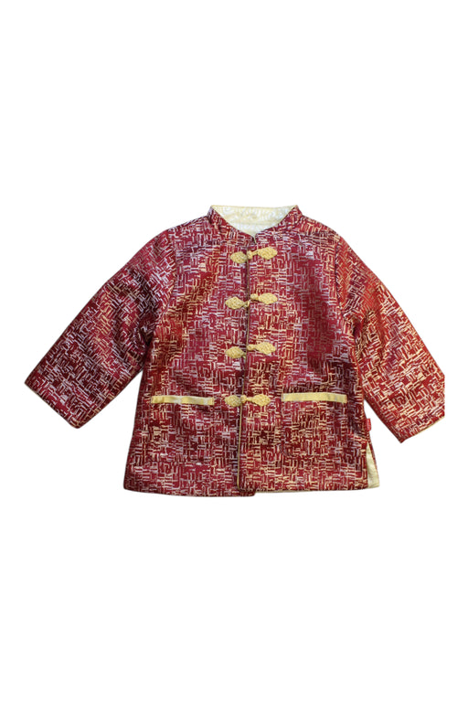 A Burgundy Puffer/Quilted Coats & Outerwear from Mides in size 3T for boy. (Front View)