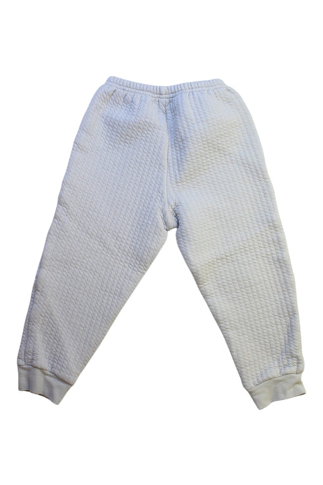 A White Sweatpants from Mides in size 5T for boy. (Back View)