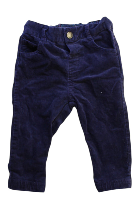 A Navy Casual Pants from Jojo Maman Bébé in size 6-12M for boy. (Front View)