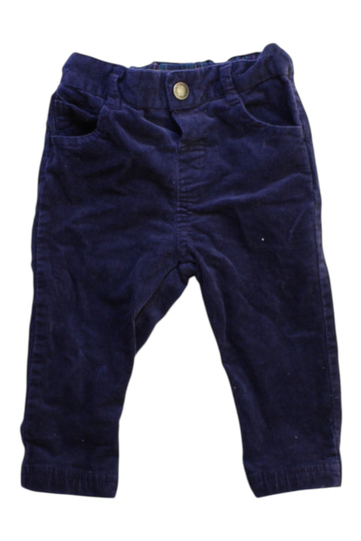 A Navy Casual Pants from Jojo Maman Bébé in size 6-12M for boy. (Front View)