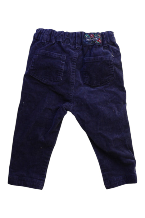 A Navy Casual Pants from Jojo Maman Bébé in size 6-12M for boy. (Back View)