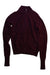 A Burgundy Zippered Sweatshirts from Bonpoint in size 10Y for girl. (Front View)