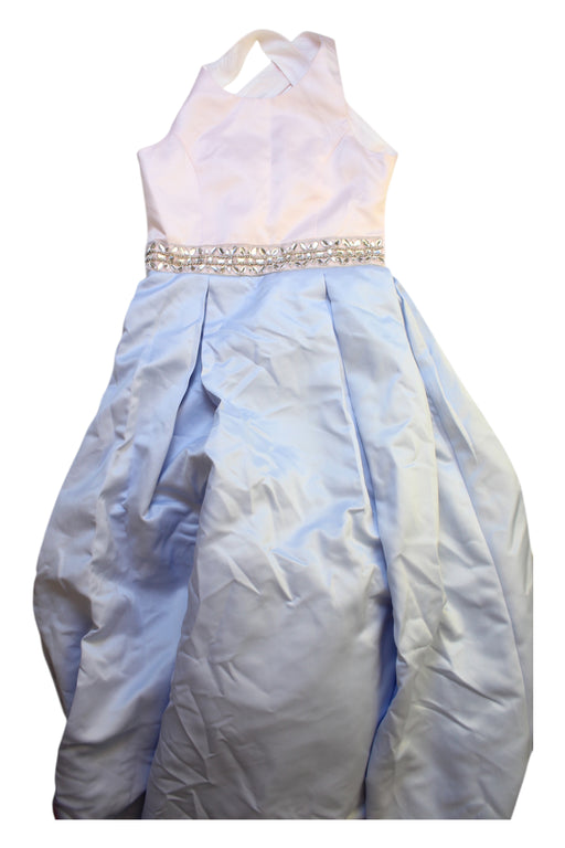 A Blue Sleeveless Dresses from Rare Editions in size 8Y for girl. (Front View)