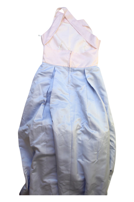 A Blue Sleeveless Dresses from Rare Editions in size 8Y for girl. (Back View)