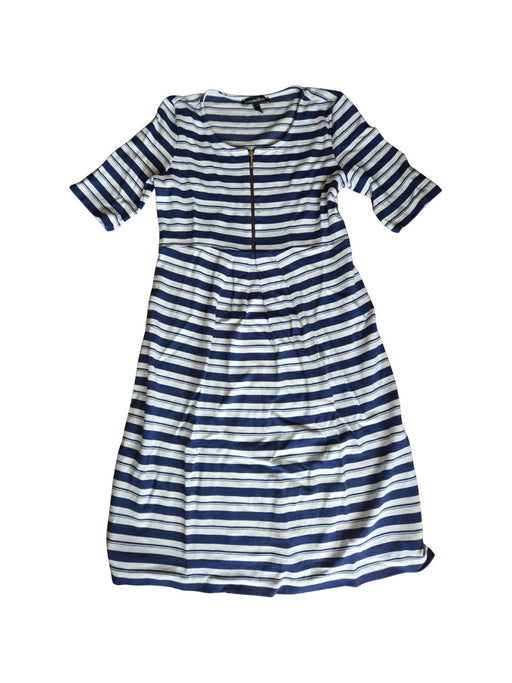 A Navy Long Sleeve Dresses from Isabella Oliver in size S for maternity. (Front View)