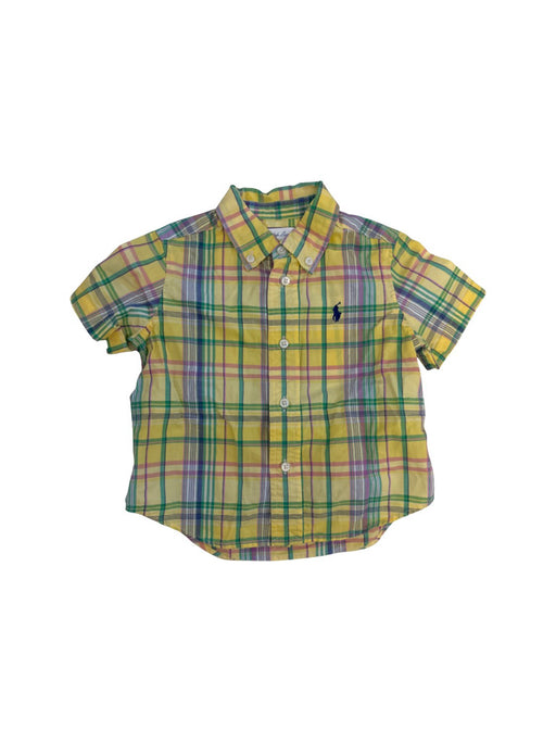 A Yellow Short Sleeve Shirts from Ralph Lauren in size 6-12M for boy. (Front View)