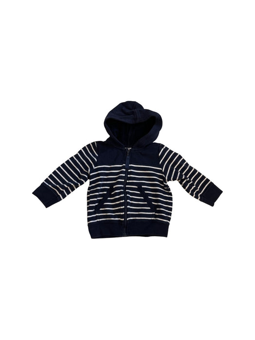 A Navy Hooded Sweatshirts from Petit Bateau in size 12-18M for neutral. (Front View)