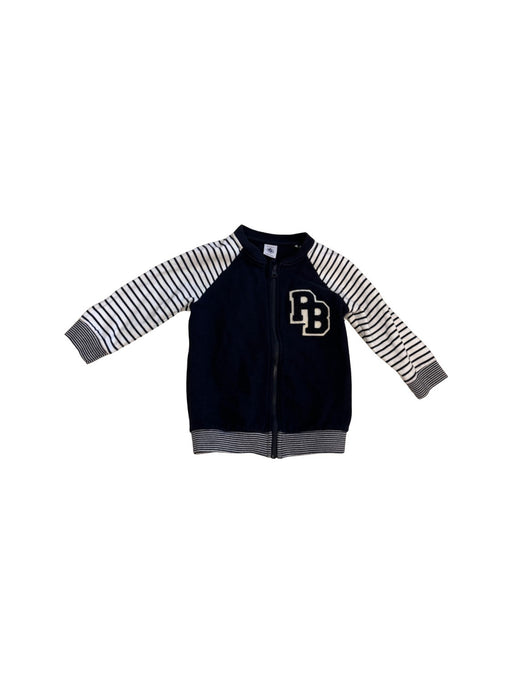 A Navy Lightweight Jackets from Petit Bateau in size 3T for boy. (Front View)