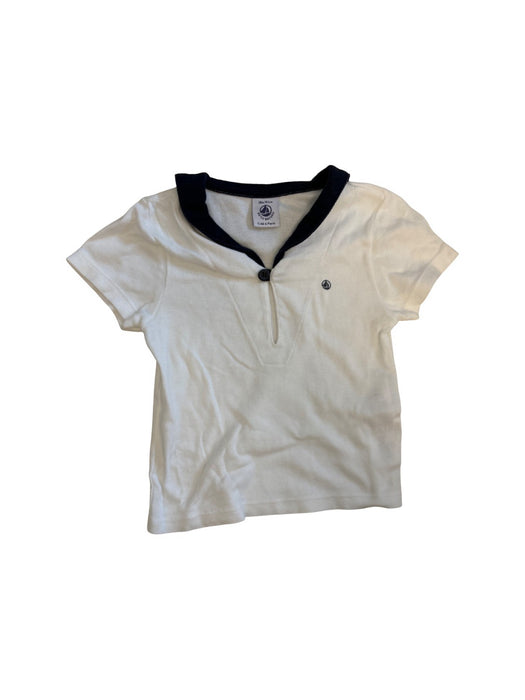 A White Short Sleeve Shirts from Petit Bateau in size 12-18M for neutral. (Front View)