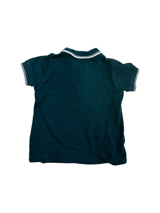 A Teal Short Sleeve Polos from Petit Bateau in size 12-18M for boy. (Back View)