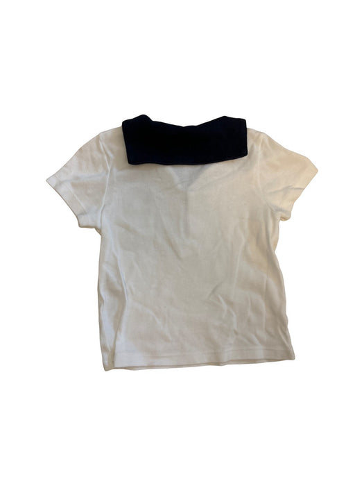 A White Short Sleeve Shirts from Petit Bateau in size 12-18M for neutral. (Back View)