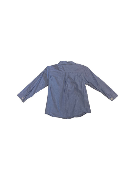 A Blue Long Sleeve Shirts from Petit Bateau in size 18-24M for neutral. (Back View)