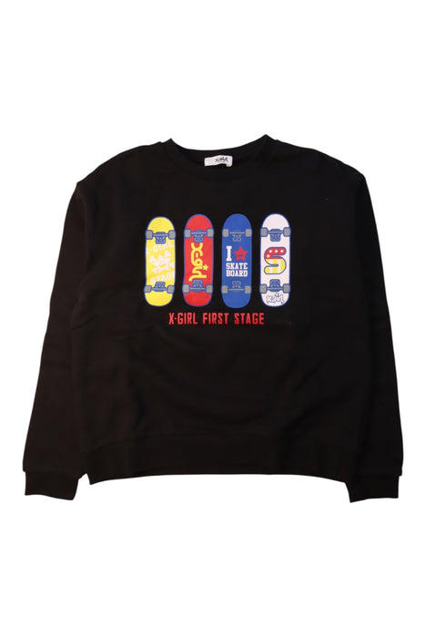 A Multicolour Sweatshirts from X-girl in size 10Y for girl. (Front View)
