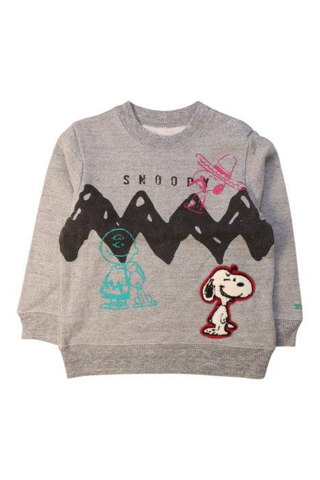 A Grey Sweatshirts from X-girl in size 3T for girl. (Front View)