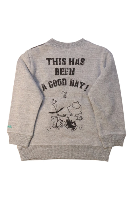 A Grey Sweatshirts from X-girl in size 3T for girl. (Back View)