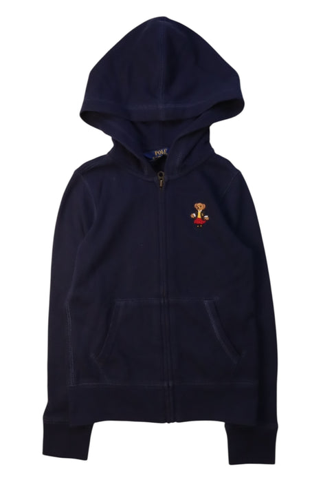 A Navy Hooded Sweatshirts from Polo Ralph Lauren in size 7Y for neutral. (Front View)