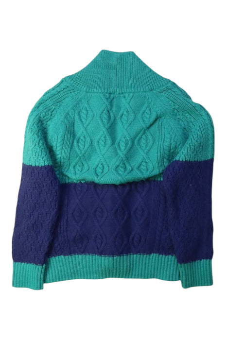 A Teal Cardigans from As Little As in size 3T for neutral. (Back View)