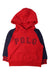 A Red Hooded Sweatshirts from Polo Ralph Lauren in size 3T for boy. (Front View)