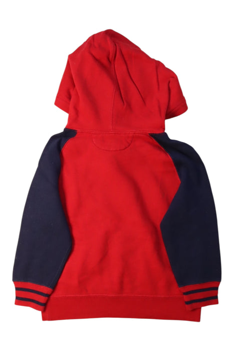 A Red Hooded Sweatshirts from Polo Ralph Lauren in size 3T for boy. (Back View)