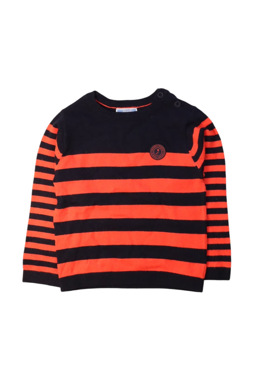 A Navy Long Sleeve Tops from Jacadi in size 3T for neutral. (Front View)