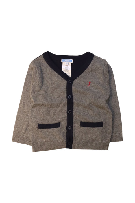 A Grey Cardigans from Jacadi in size 12-18M for boy. (Front View)