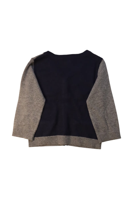 A Grey Cardigans from Jacadi in size 12-18M for boy. (Back View)