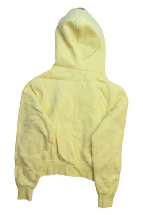 A Yellow Hooded Sweatshirts from Fear of God Essentials in size 6T for boy. (Back View)