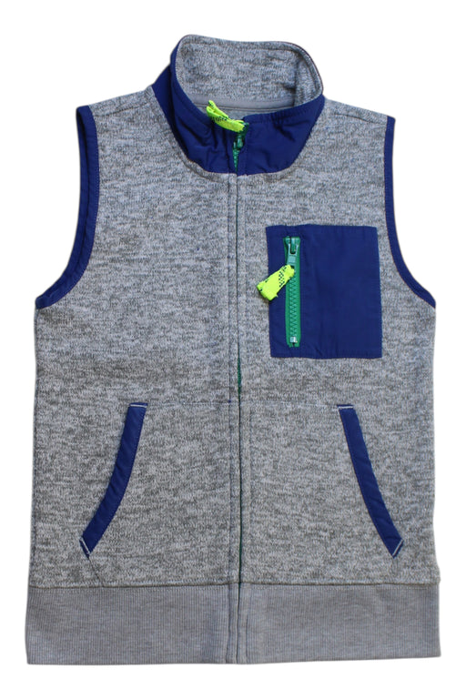 A Grey Outerwear Vests from Crewcuts in size 4T for boy. (Front View)
