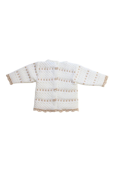 A Beige Knit Sweaters from Dulce de Fresa in size 0-3M for girl. (Back View)