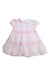 A Pink Short Sleeve Dresses from Simonetta in size 12-18M for girl. (Front View)