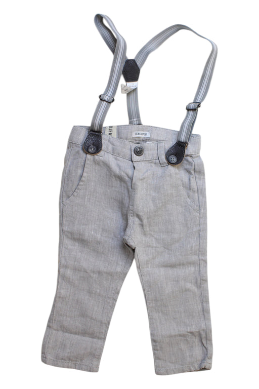 A Grey Dress Pants from IKKS in size 6-12M for boy. (Front View)