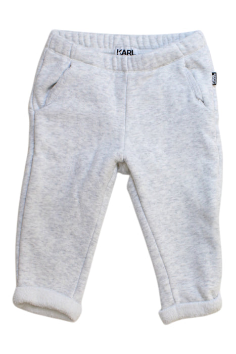 A Grey Casual Pants from Karl Lagerfeld in size 6-12M for boy. (Front View)
