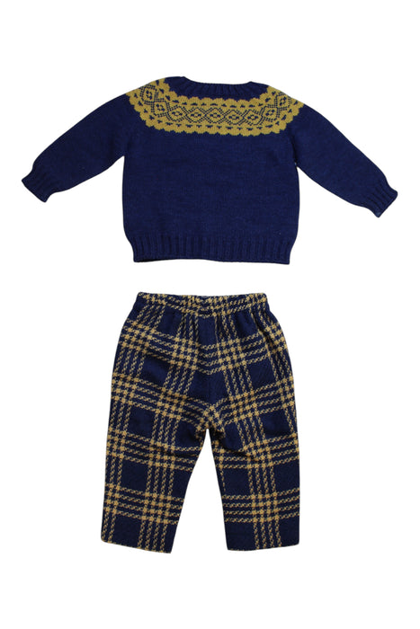 A Navy Pants Sets from Fina Ejerique in size 6-12M for boy. (Back View)