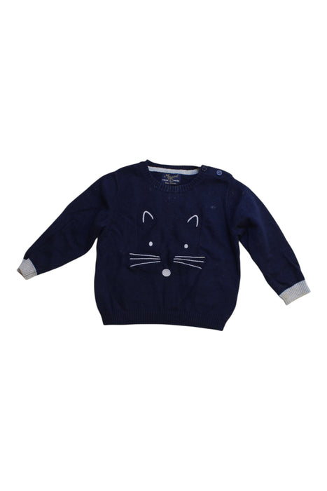 A Navy Knit Sweaters from Mayoral in size 6-12M for boy. (Front View)