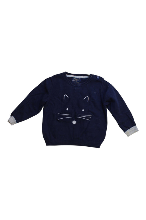A Navy Knit Sweaters from Mayoral in size 6-12M for boy. (Front View)
