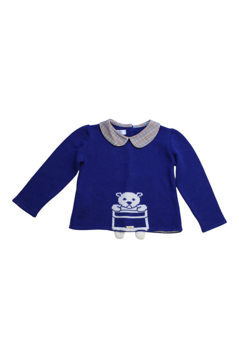 A Blue Long Sleeve Tops from Foque in size 12-18M for boy. (Front View)