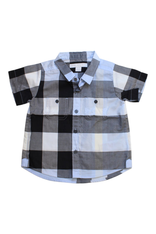 A Multicolour Short Sleeve Shirts from Burberry in size 6-12M for boy. (Front View)
