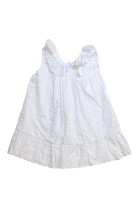A White Sleeveless Dresses from Mac Ilusion in size 6-12M for girl. (Front View)